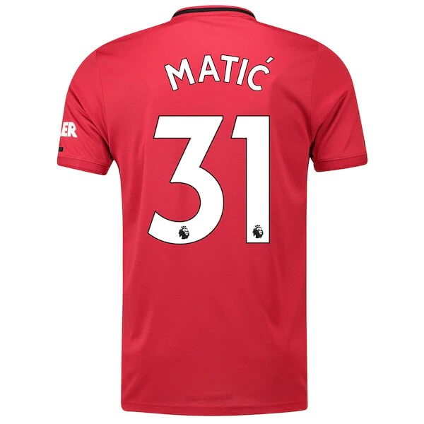 Camiseta Manchester United NO.31 Matic Replica Primera Ropa 2019/20 Rojo